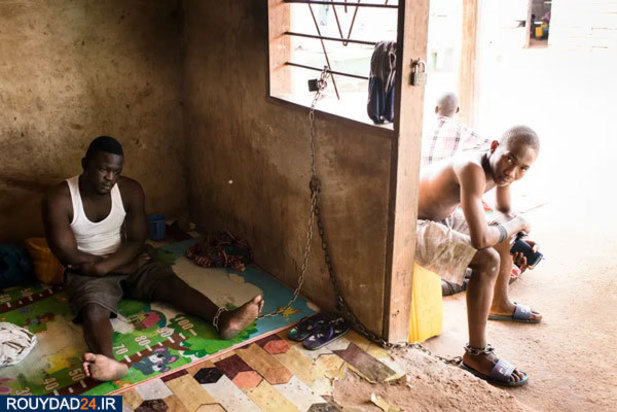 دخیل بستن بیماران روانی کشور آفریقایی غنا در کلیسا