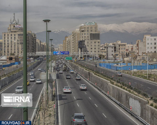 خیابان‌های خلوت تهران بدنبال کرونا