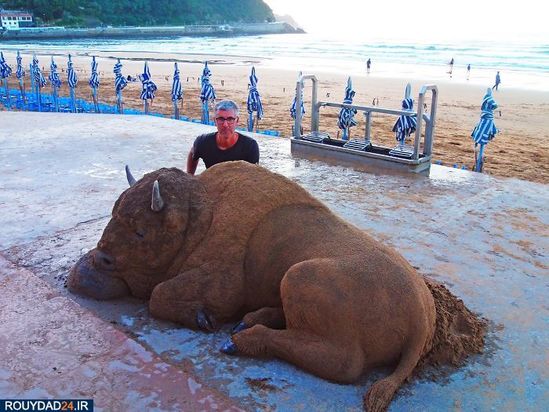 هنر مجسمه سازی با شنهای ساحل