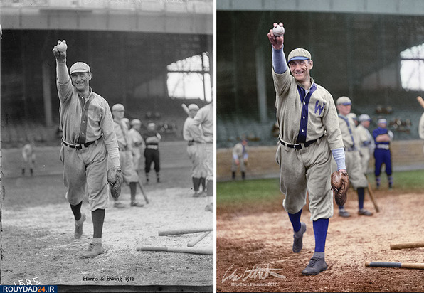 تصاویر رنگی ورزشی یک قرن پیش