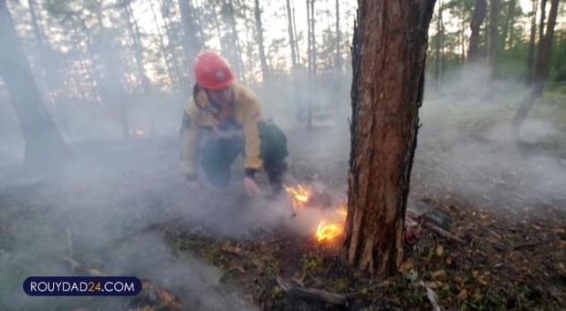 گسترش آتشسوزی در سیبری