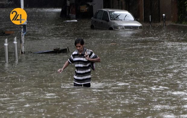 باران شدید در بمبئی