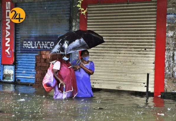 باران شدید در بمبئی
