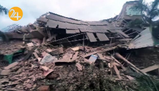 فروپاشی یک ساختمان در هند
