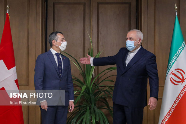 دیدار ظریف و وزیر خارجه سوئیس