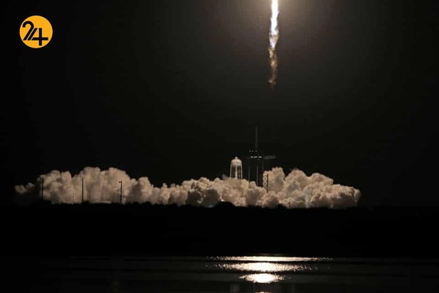 فضاپیمای اسپیس ایکس چهار فضانورد را به فضا برد