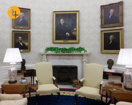 تزیین مجدد دفتر کار رئیس جمهور آمریکا