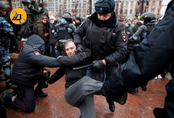 اعتراضات هزاران نفری در روسیه
