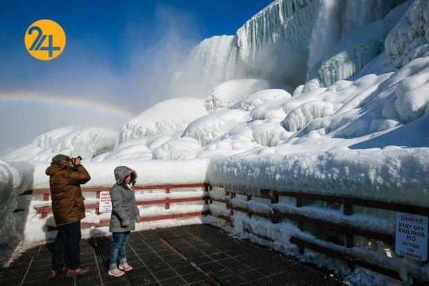 یخ زدگی آبشار نیاگارا فالز