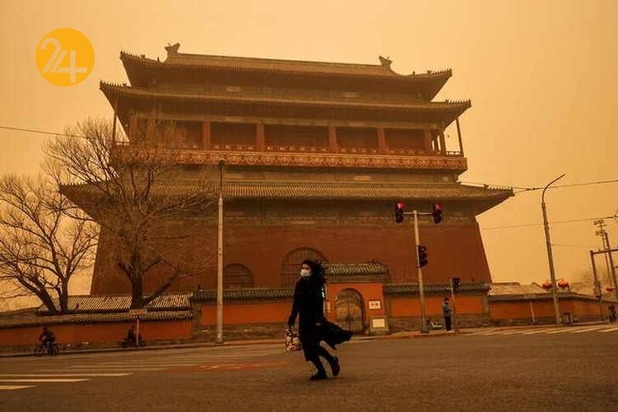 بی سابقه ترین طوفان شن در پکن