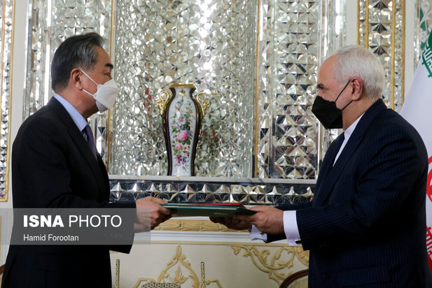 دیدار ظریف با وزیر امور خارجه چینن