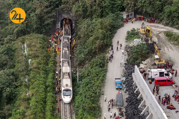 تصادف مرگبار قطار و کامیون در تایوان