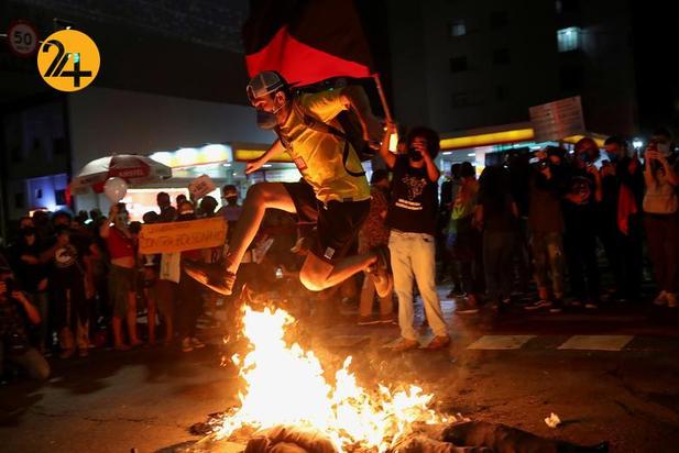 اعتراضات ده‌ها زار نفری در برزیل