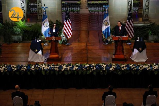 دیدار کاملا هریس و رئیس‌جمهور گواتمالا